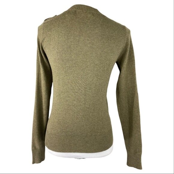 Kersh Women's Green Scoop Neck Designer Knit Cardigan‎ Sweater S/C33 - Picture 7 of 10